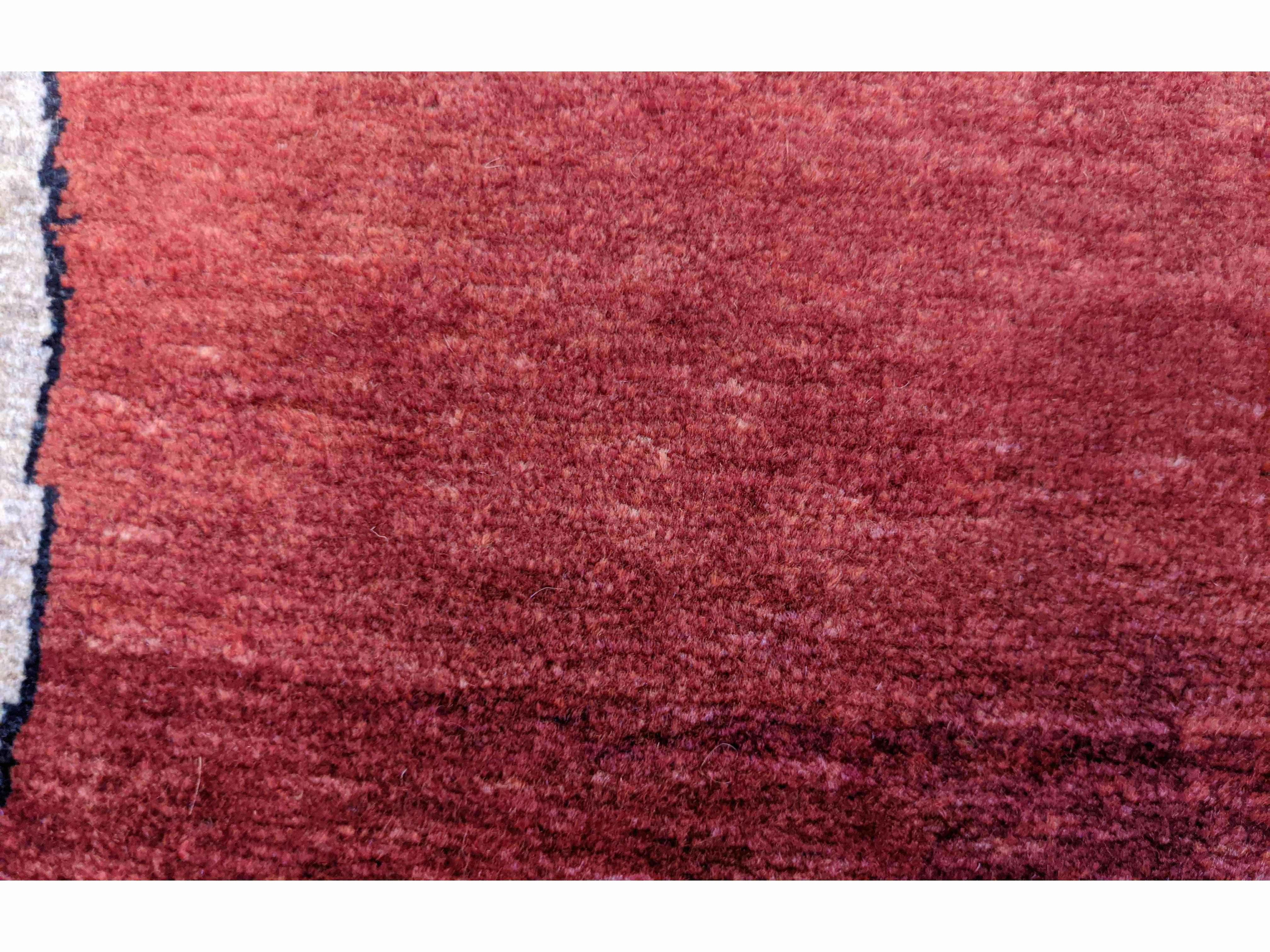 140 x 95 cm Shiraz Qashqai Nomadic Animal design Tribal Red Lion Rug - Rugoutlet