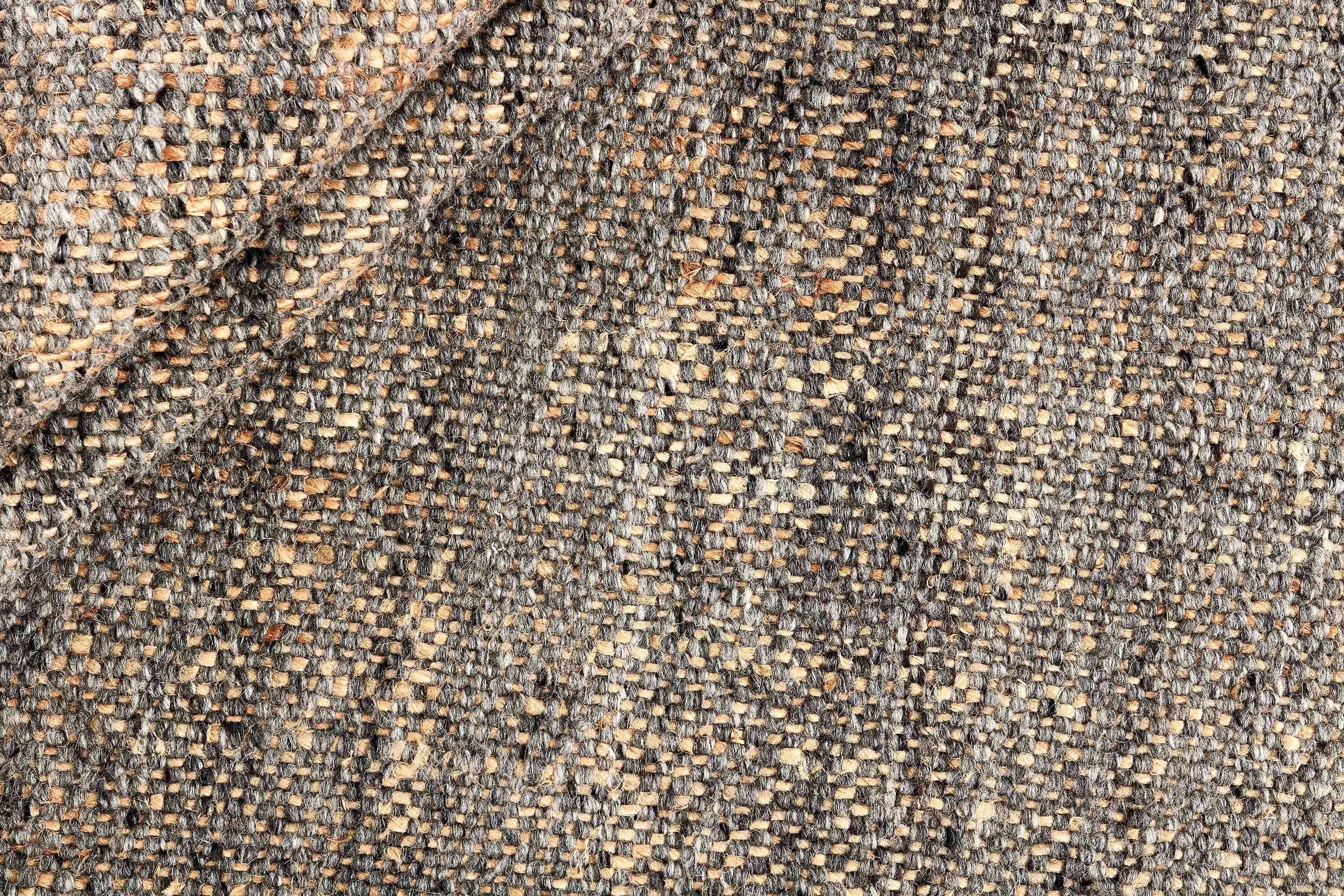 160x90 cm Jute & wool, grey flat-weave Rug-200024WD - Rugoutlet