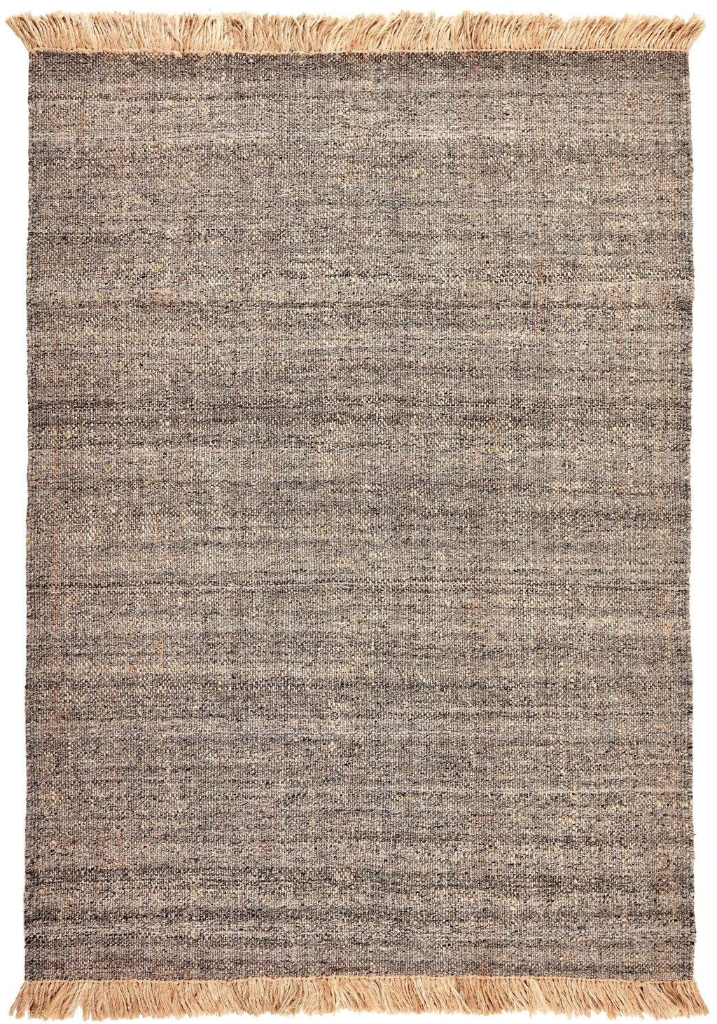 160x90 cm Jute & wool, grey flat-weave Rug-200024WD - Rugoutlet