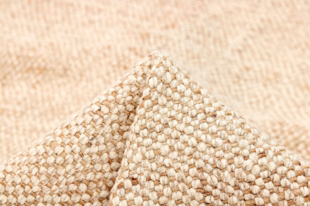 160x90 cm Jute & wool beige flat-weave Rug-200024WD - Rugoutlet