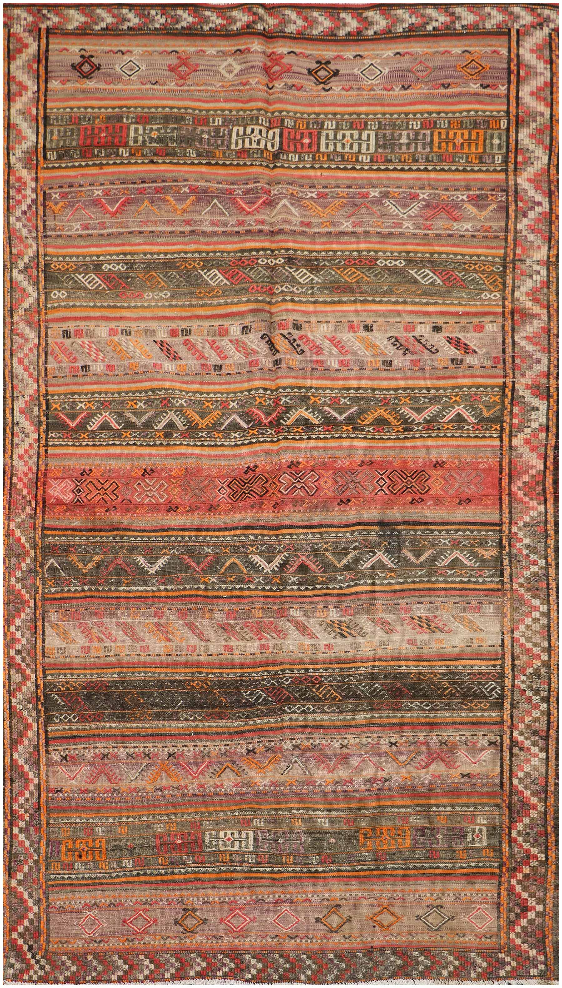 NARGIS Old Shahsavand Sumak Kilim 297 X 159 cm