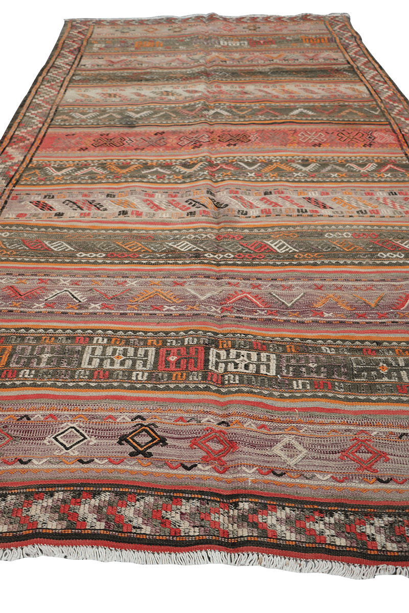 NARGIS Old Shahsavand Sumak Kilim 297 X 159 cm