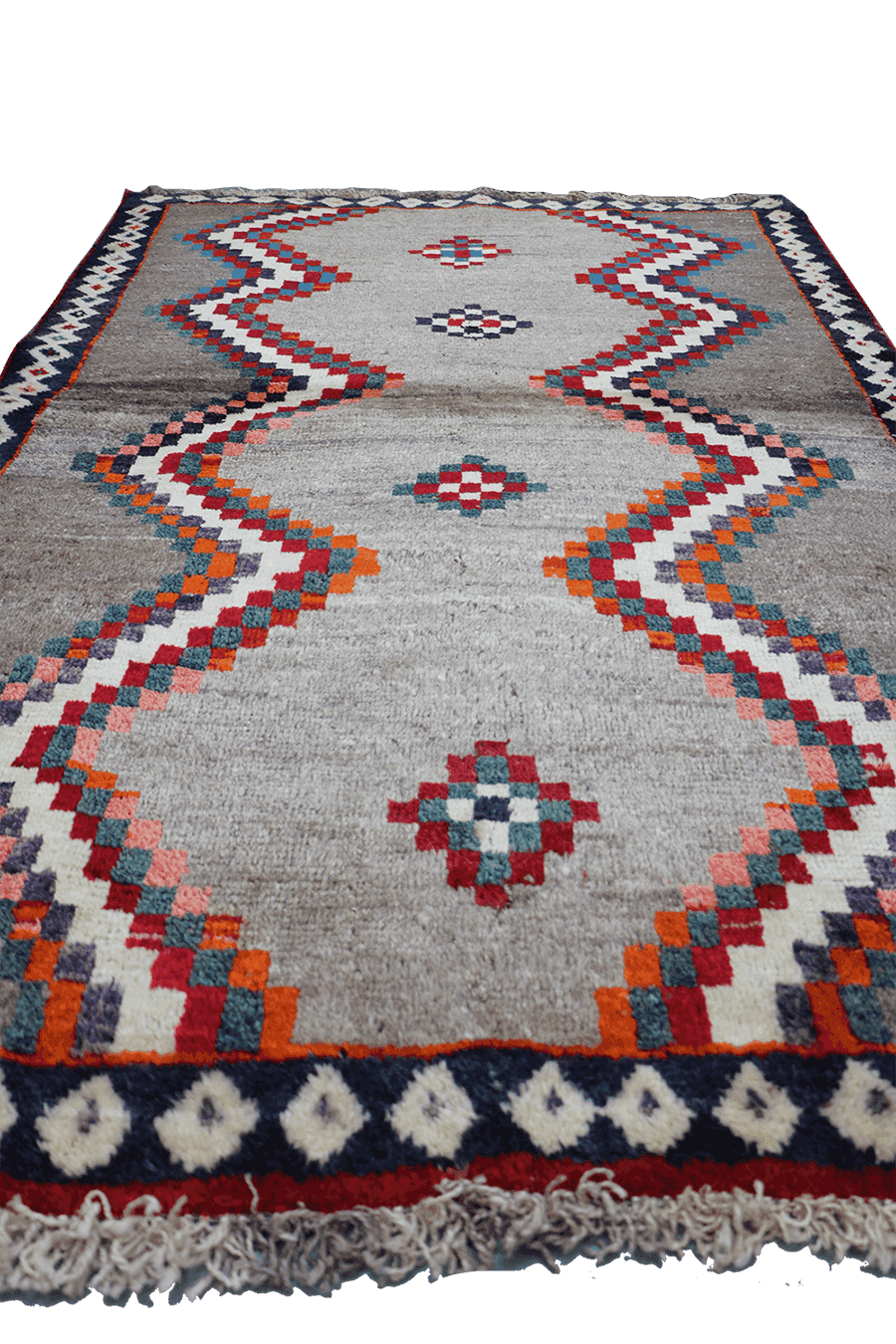 179x122 cm Gabeh Tribal Wool Rugs Hand Knotted Beige Brown - Rugoutlet