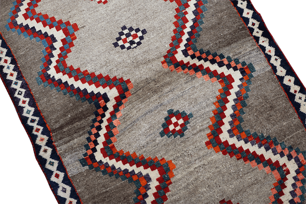 179x122 cm Gabeh Tribal Wool Rugs Hand Knotted Beige Brown - Rugoutlet