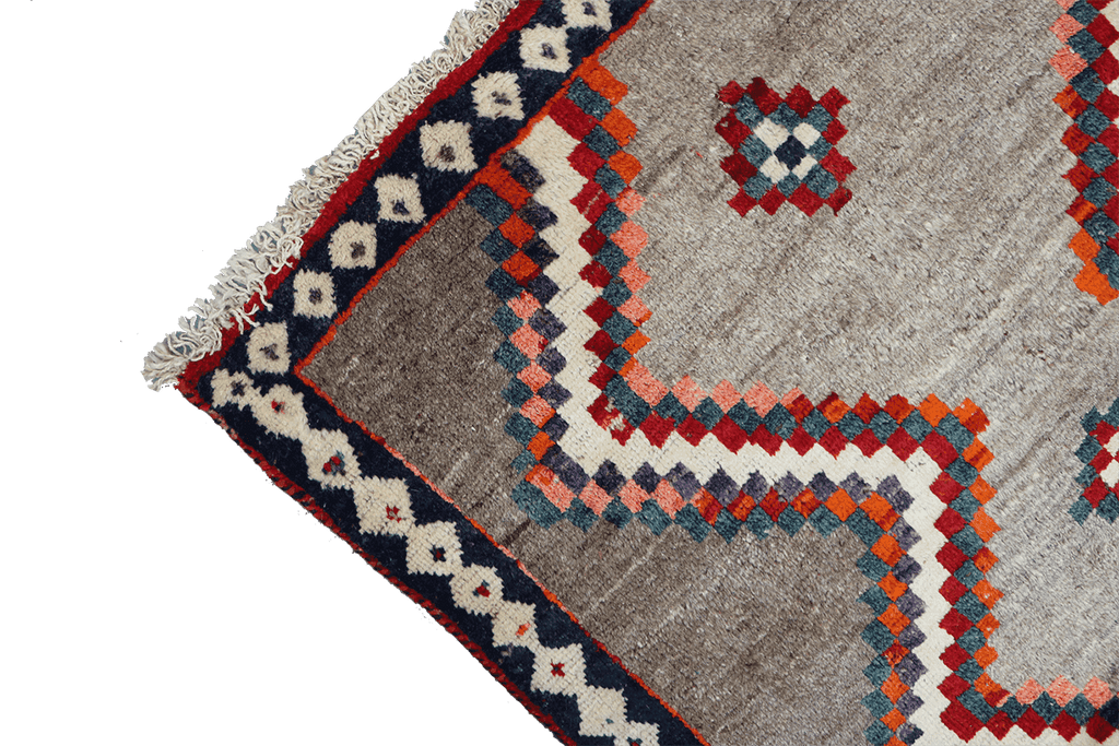 179x122 cm Gabeh Tribal Wool Rugs Hand Knotted Beige Brown - Rugoutlet