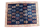 133x107cm Persian Gabbeh Qashqai Tribal wool blue rug - Rugoutlet