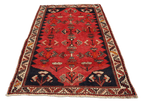 127 x 200 cm Persian Qashqai Tribal Wool Rugs Handcrafted Blue Red - Rugoutlet