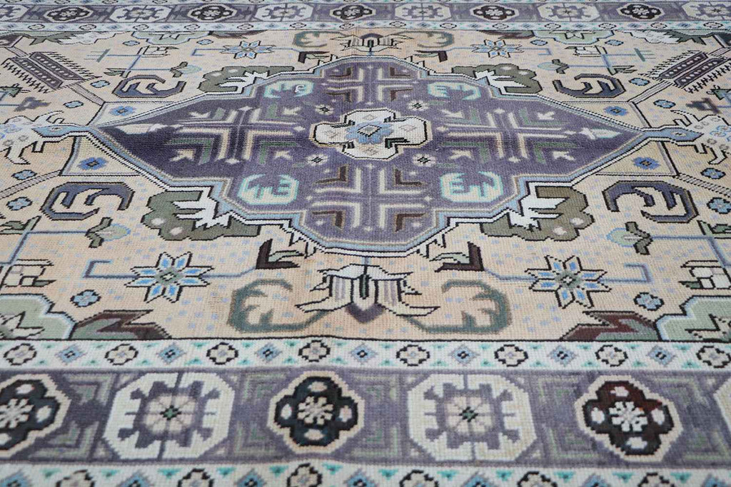 138x196 cm Old Tabriz Antique Wool handmade rug cream-7041 - Rugoutlet