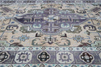 138x196 cm Old Tabriz Antique Wool handmade rug cream-7041 - Rugoutlet