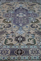 138x196 cm Old Tabriz Antique Wool handmade rug cream-7041 - Rugoutlet