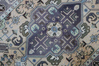 138x196 cm Old Tabriz Antique Wool handmade rug cream-7041 - Rugoutlet