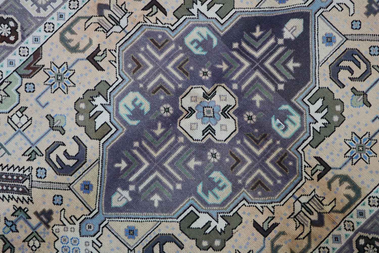 138x196 cm Old Tabriz Antique Wool handmade rug cream-7041 - Rugoutlet