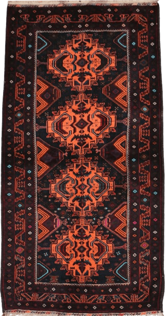A Persian Baluch Tribal Wool Rug 