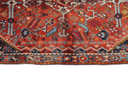 213 x 132 cm Persian Qashqai Tribal Wool Rug Hand-Knotted Multi Colour - Rugoutlet