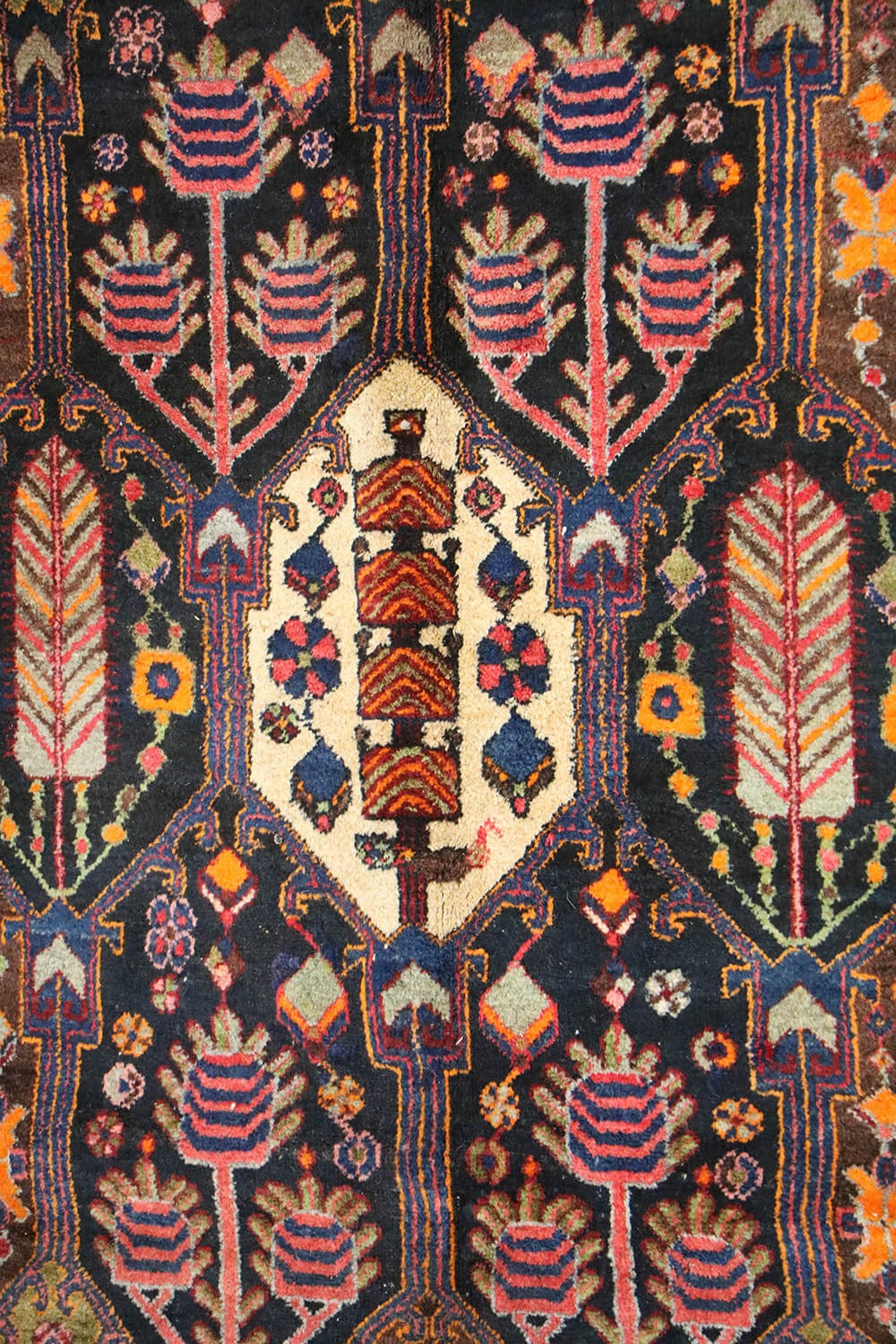 A traditional Bakhtiar tribal rug 
