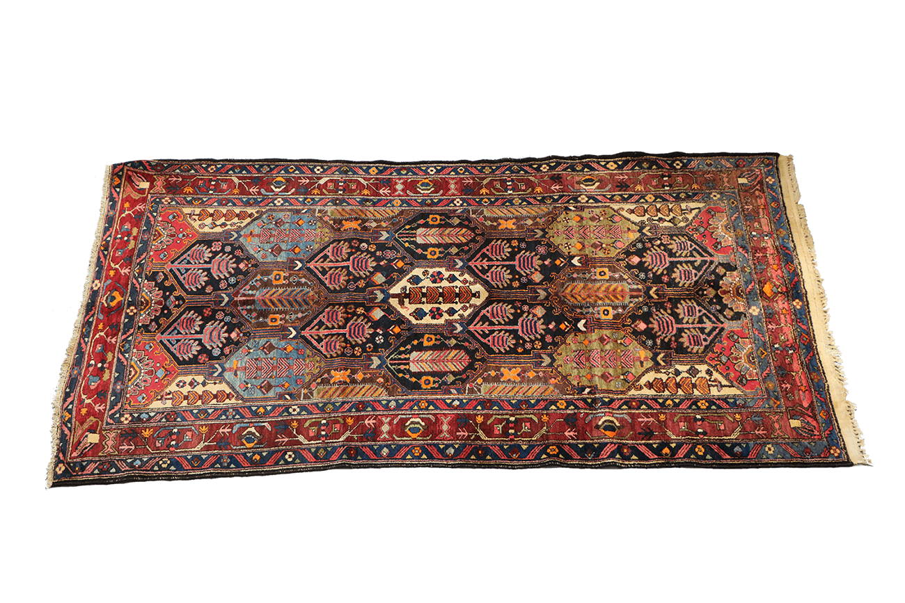 A traditional Bakhtiar tribal rug 