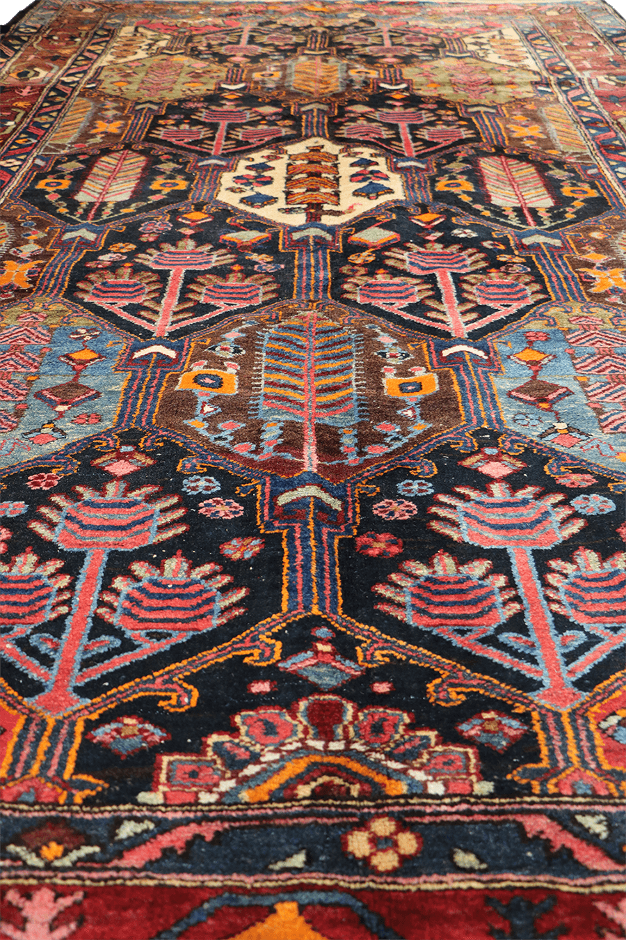 A traditional Bakhtiar tribal rug 