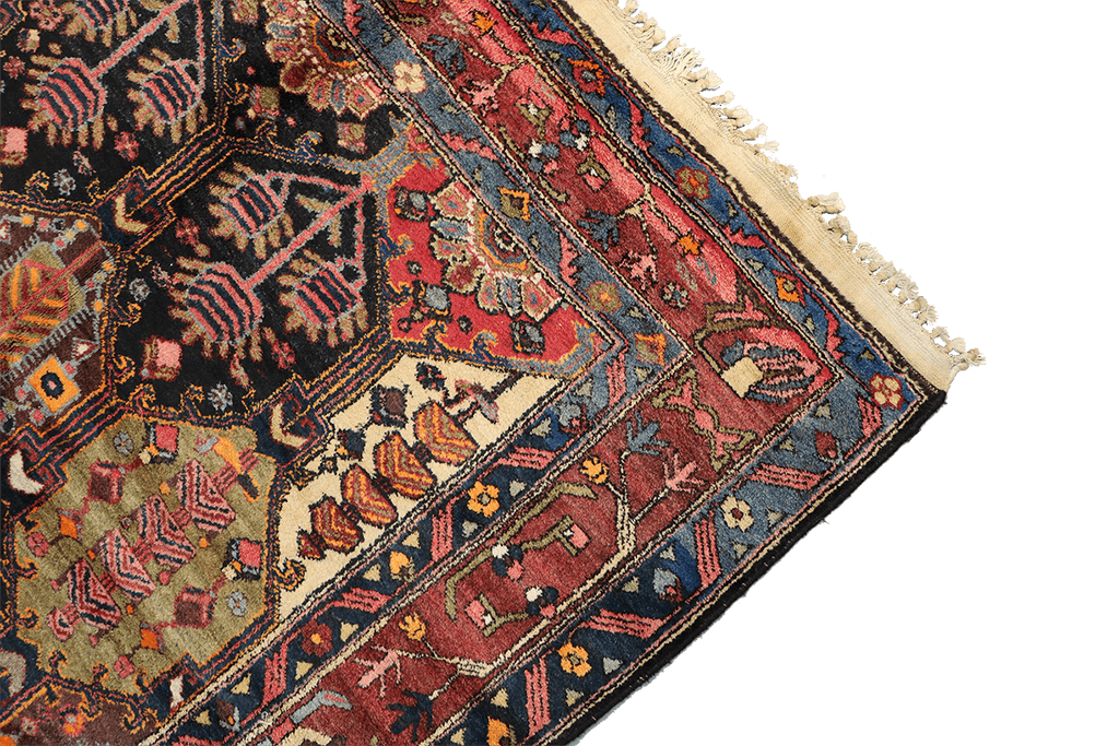 A traditional Bakhtiar tribal rug 