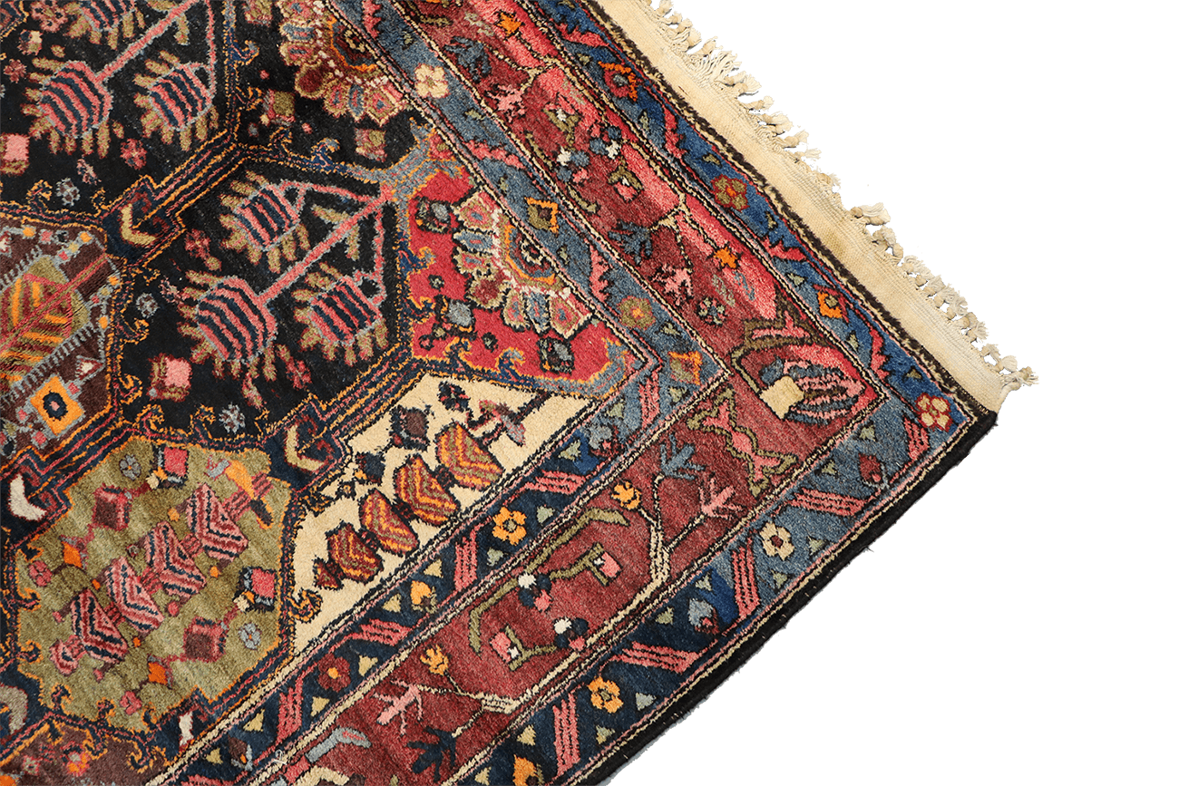 A traditional Bakhtiar tribal rug 