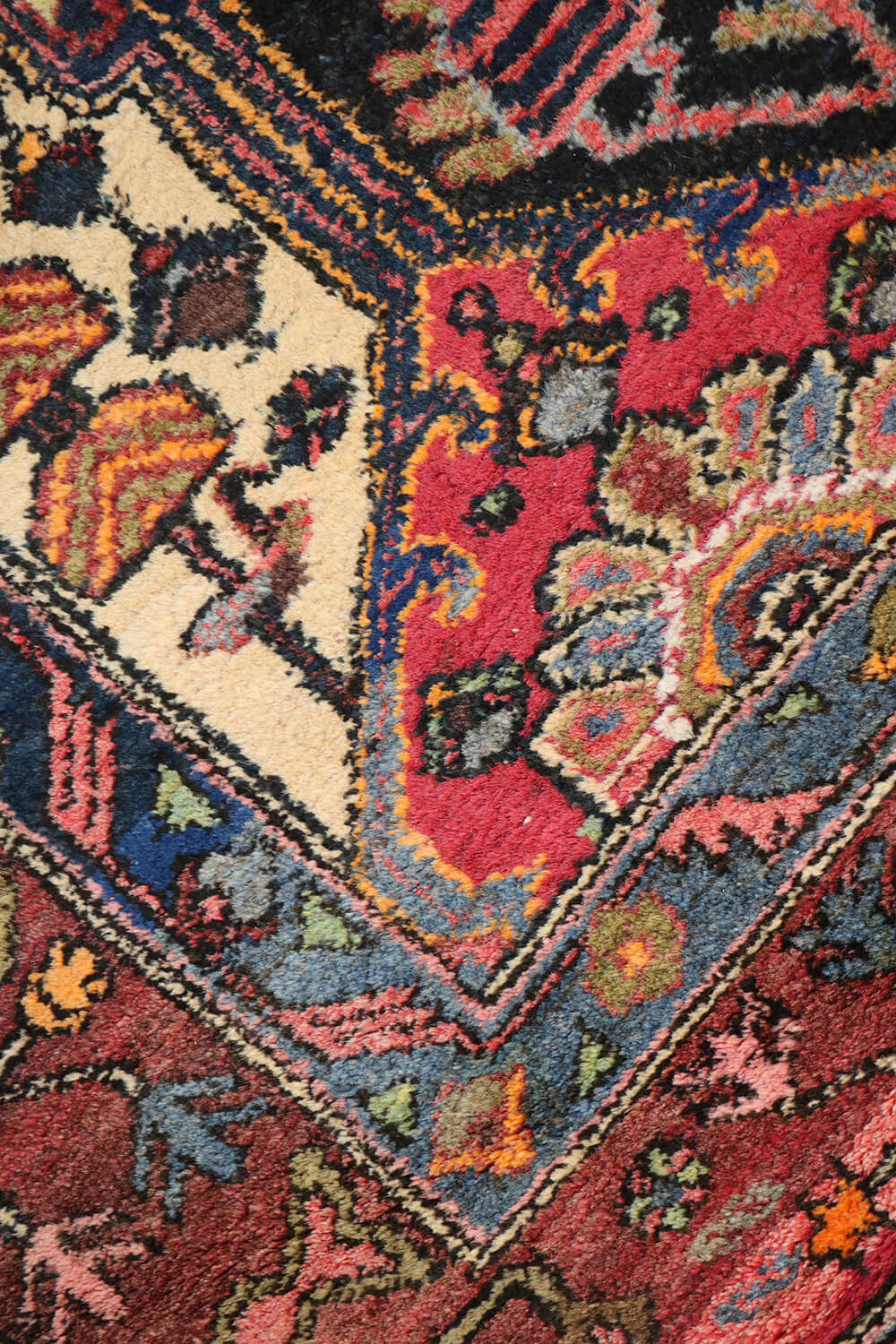 A traditional Bakhtiar tribal rug 