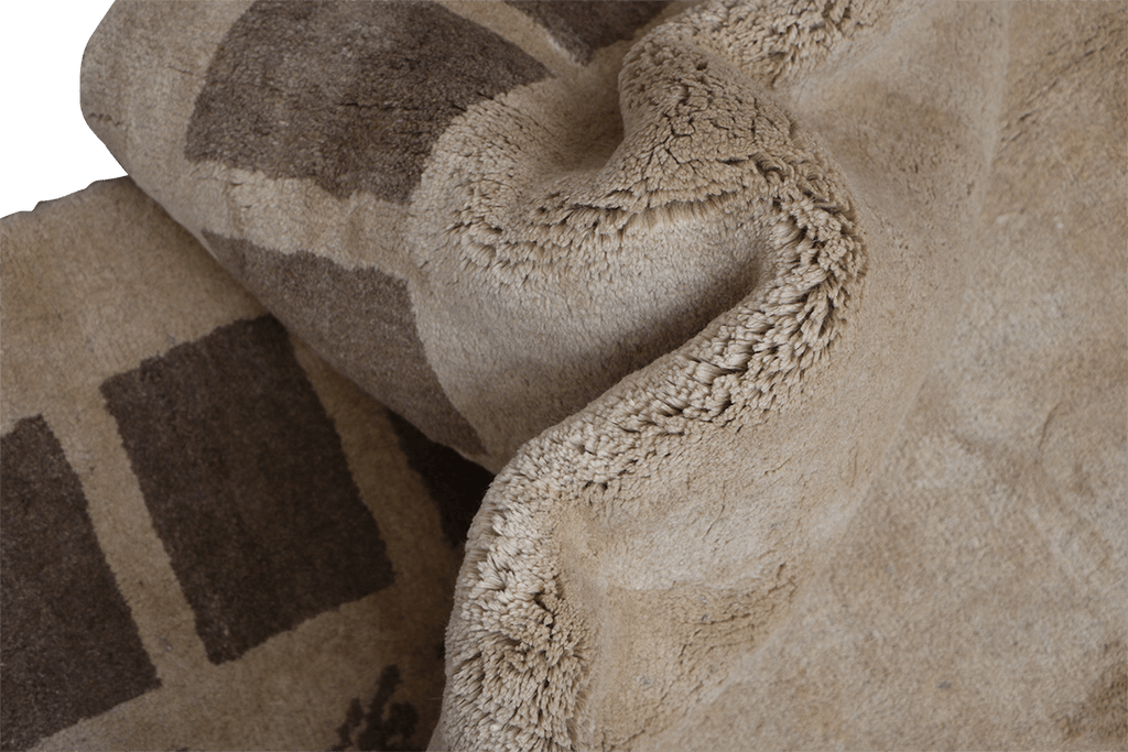 A rectangular Persian Gabbeh Tribal wool rug