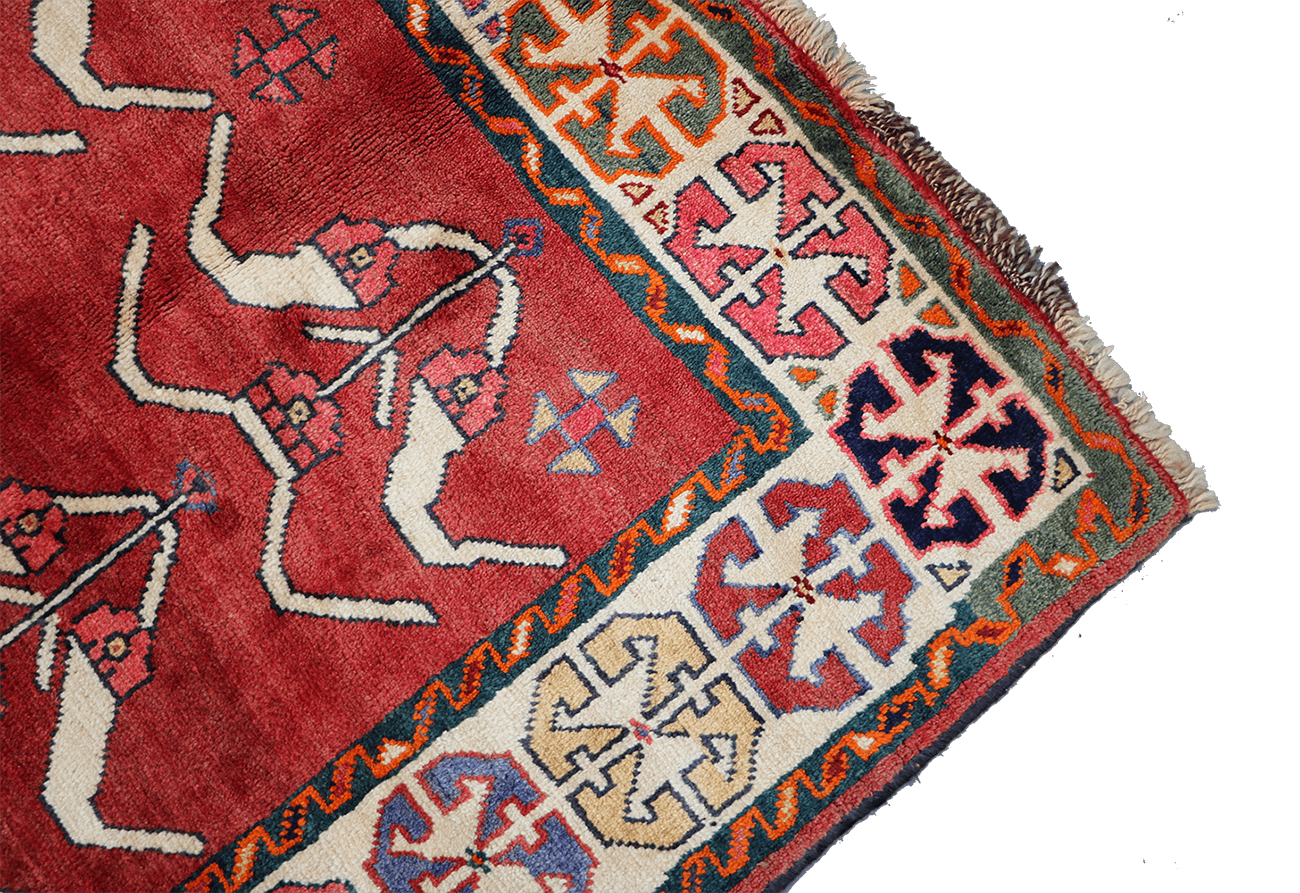 A Persian Qashqai Tribal Wool Rug