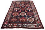 A hand-knotted Tribal Qashqai Wool Rug