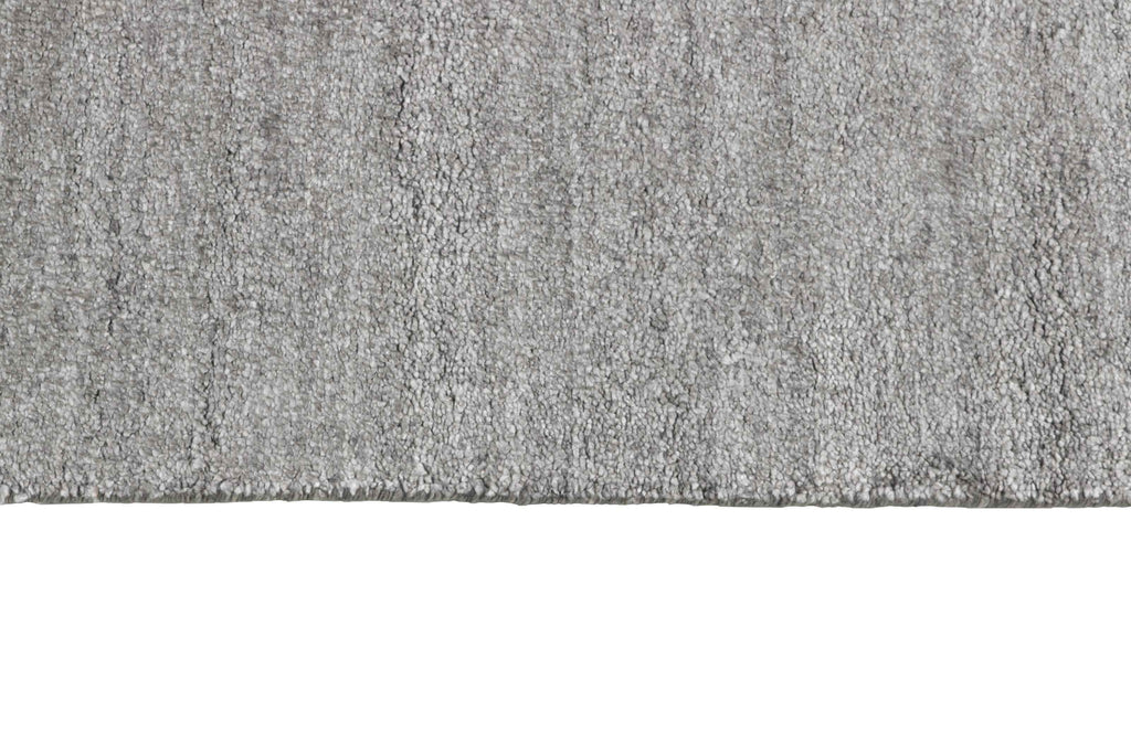 90x60 cm Indian Viscose Black Rug-5971A, White - Rugoutlet