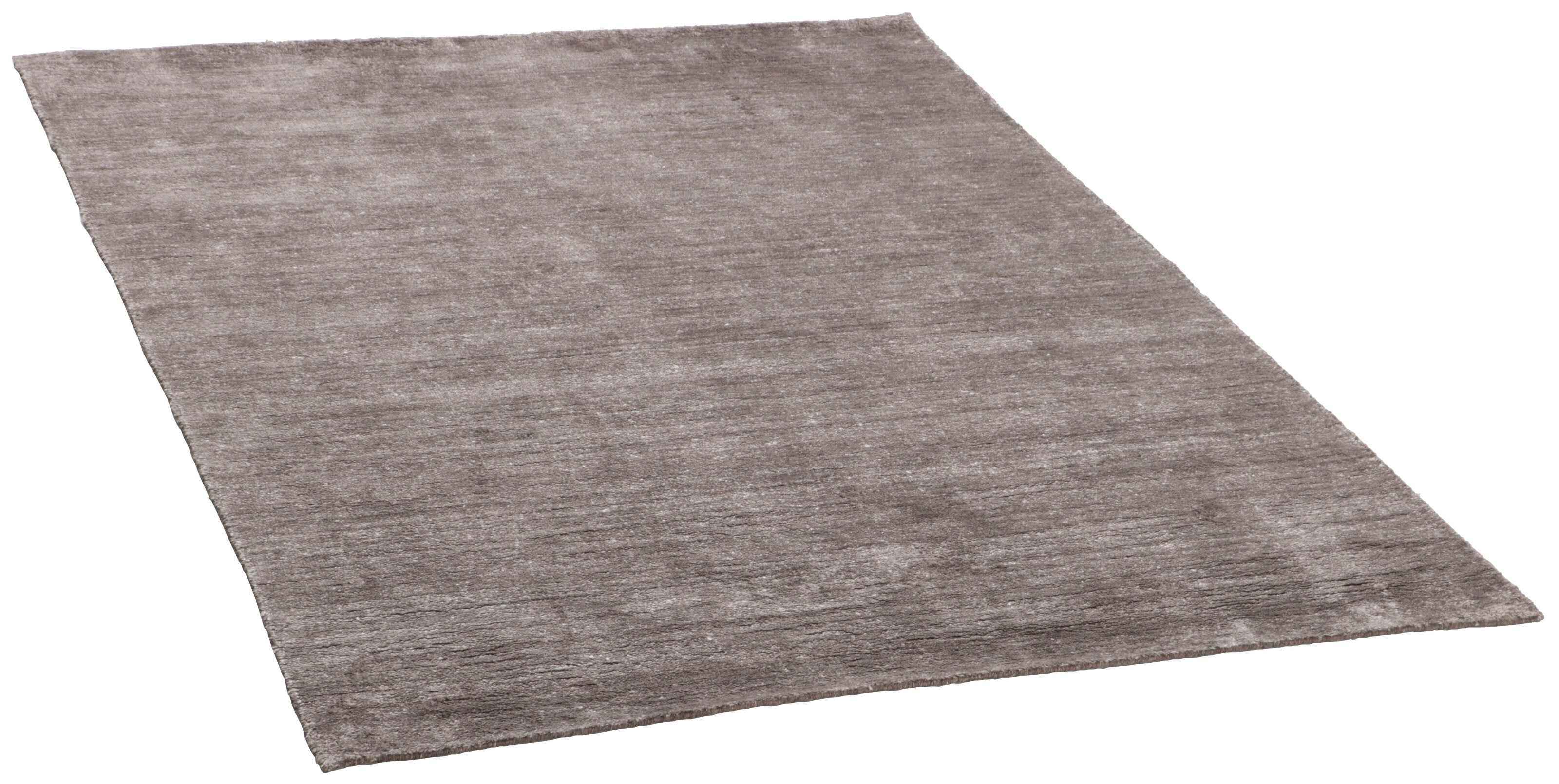 90x60 cm Indian Viscose Brown Rug-Robusto, Ivory - Rugoutlet