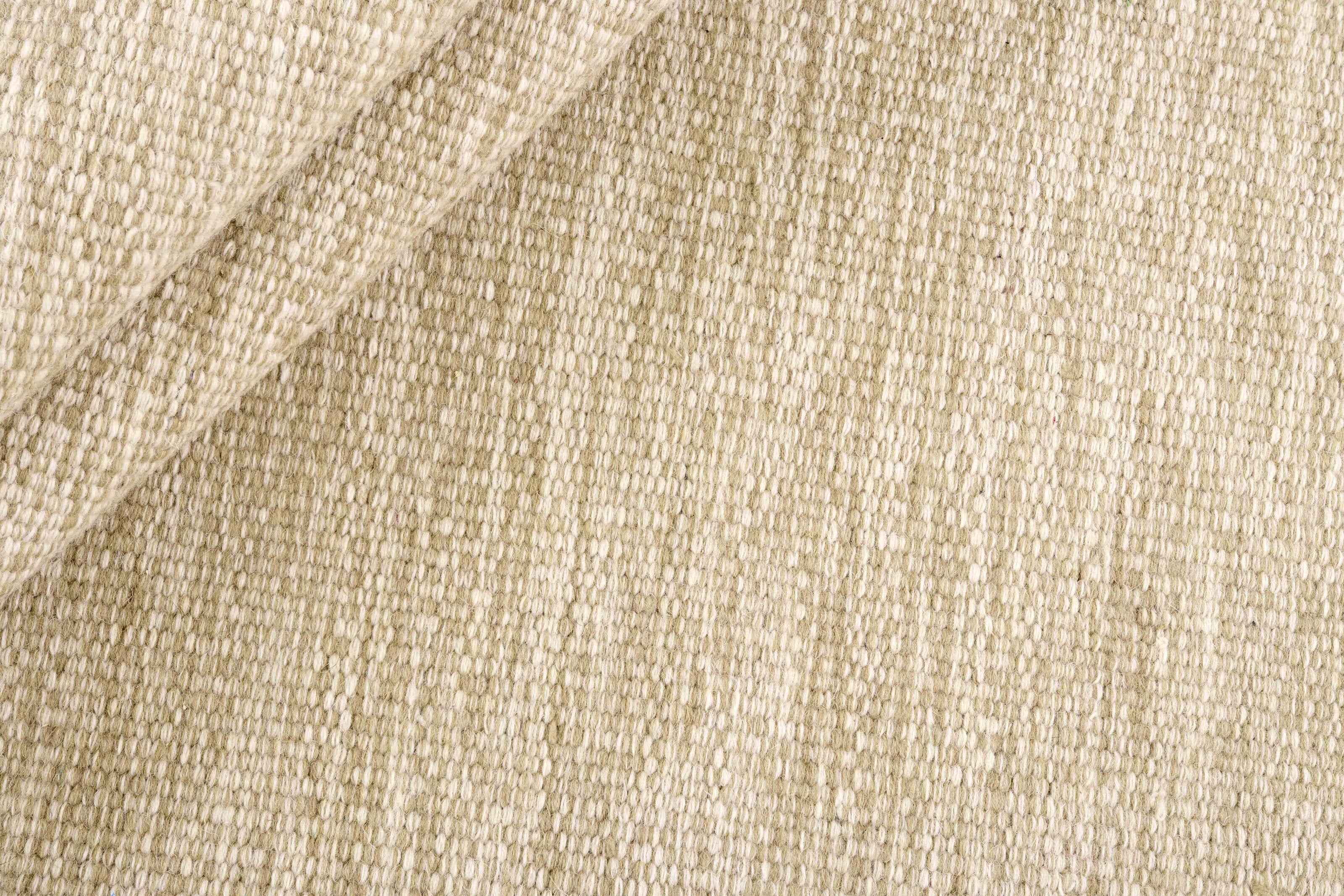 90x60 cm wool Beige Rug-J-96-02, Grey - Rugoutlet