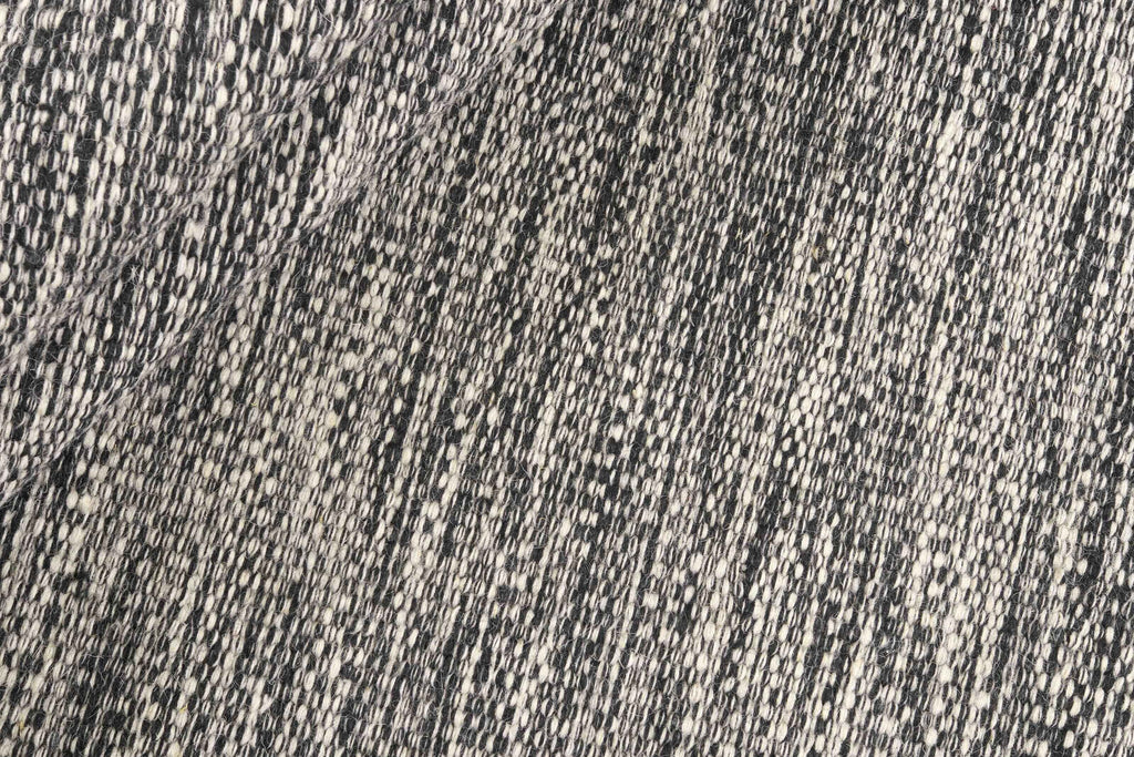 90x60 cm wool Black Rug-J-96-03, Steel - Rugoutlet