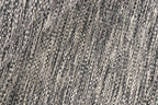 90x60 cm wool Black Rug-J-96-03, Steel - Rugoutlet