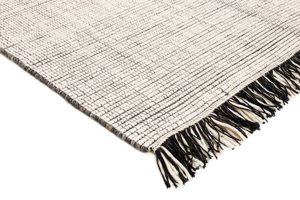 90x60 cm wool multicolour Rug-5971A, Steel Grey White - Rugoutlet