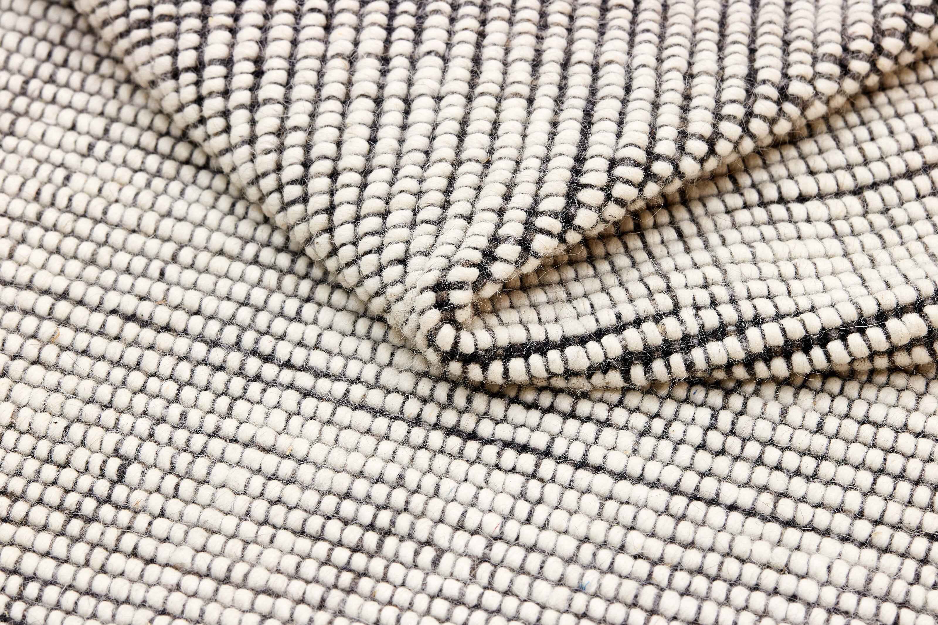 90x60 cm wool multicolour Rug-5971A, Steel Grey White - Rugoutlet