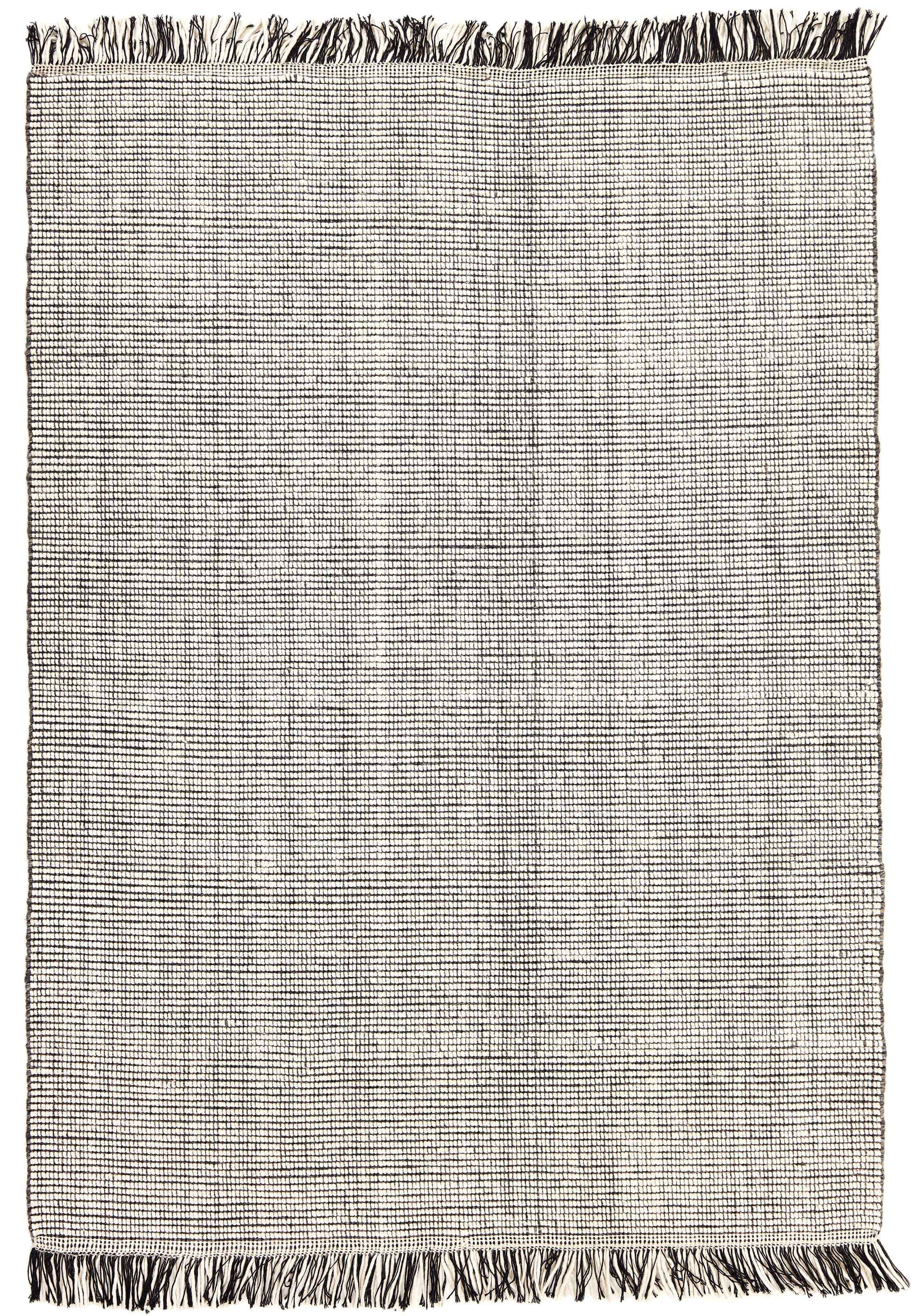 90x60 cm wool multicolour Rug-5971A, Steel Grey White - Rugoutlet