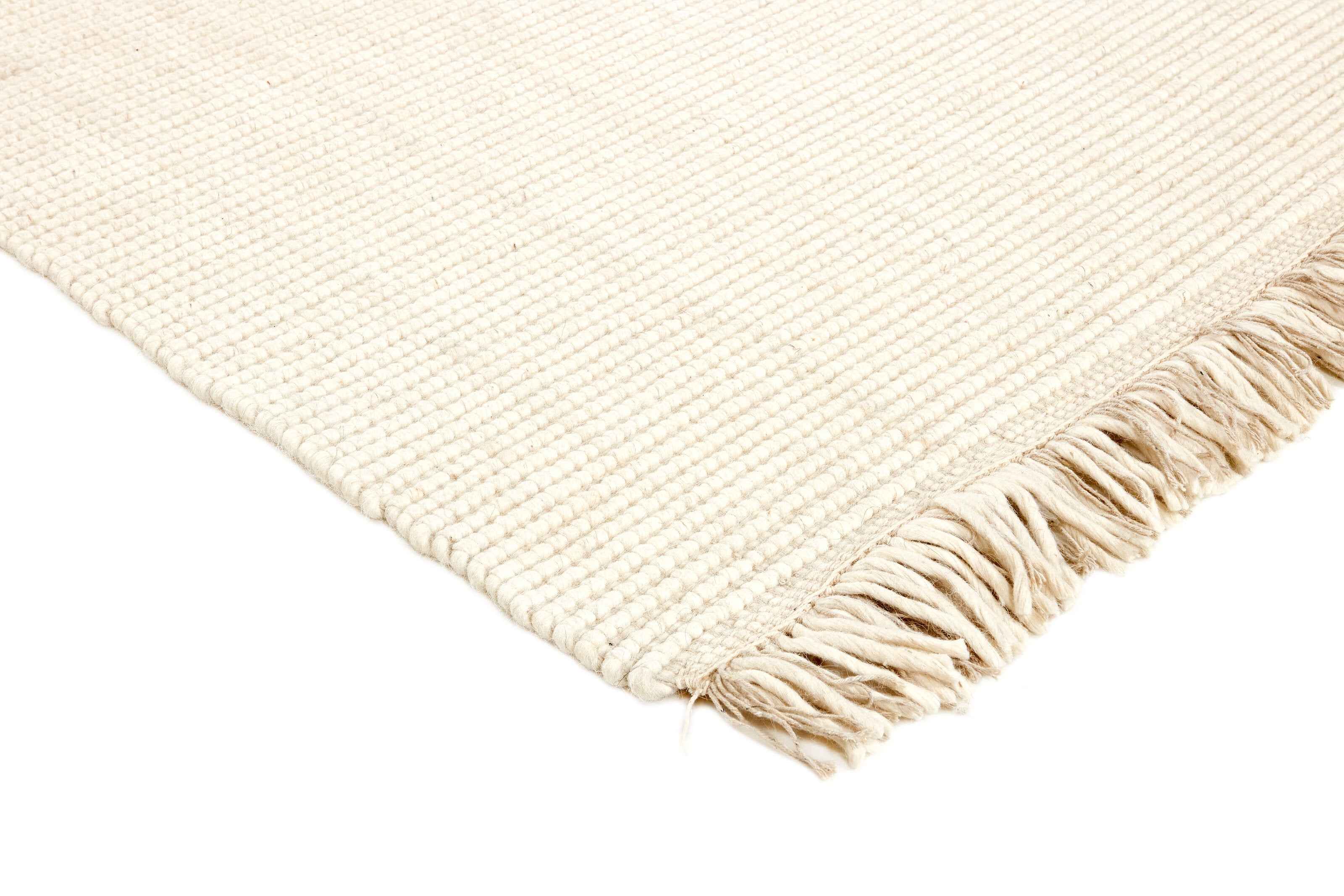 90x60 cm wool multicolour Rug-5971A, White - Rugoutlet