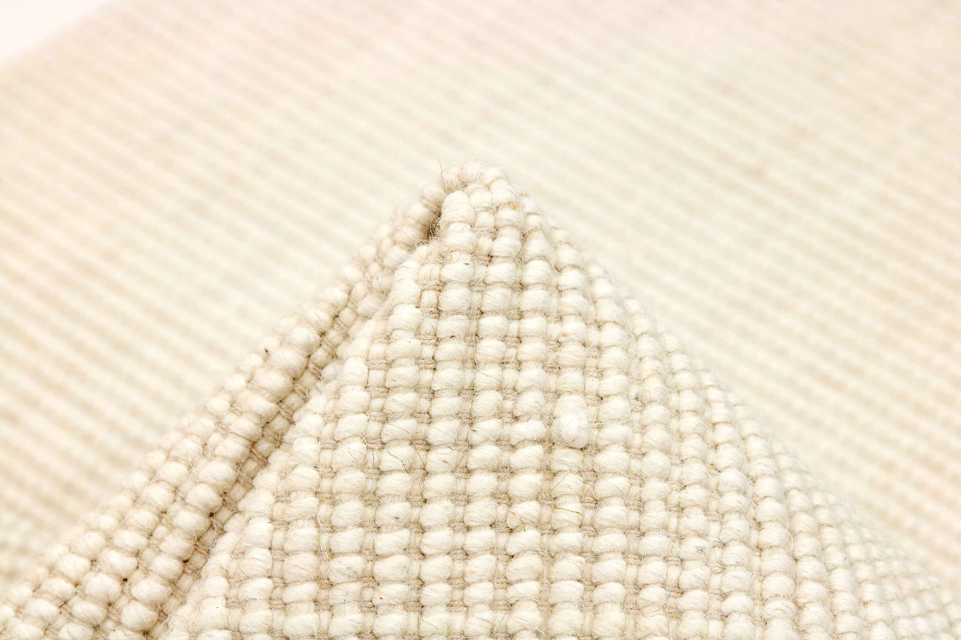 90x60 cm wool multicolour Rug-5971A, White - Rugoutlet