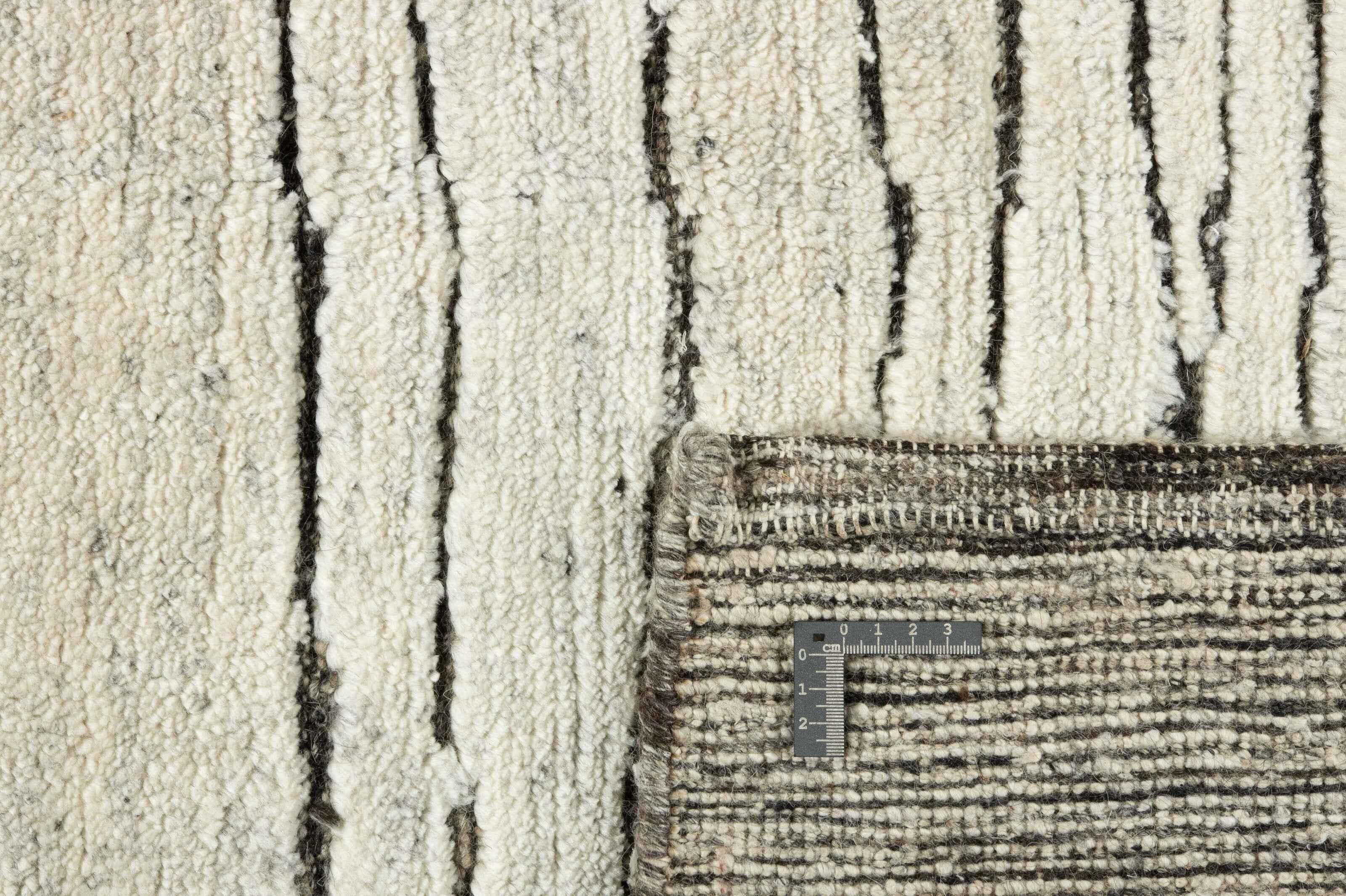 90x60 cm wool multicolour Rug-Fields, Natural - Rugoutlet