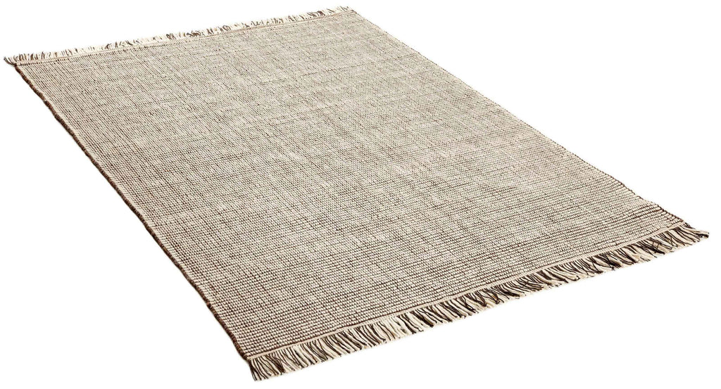 90x60 cm wool multicolour Rug-5971A, Brown White - Rugoutlet