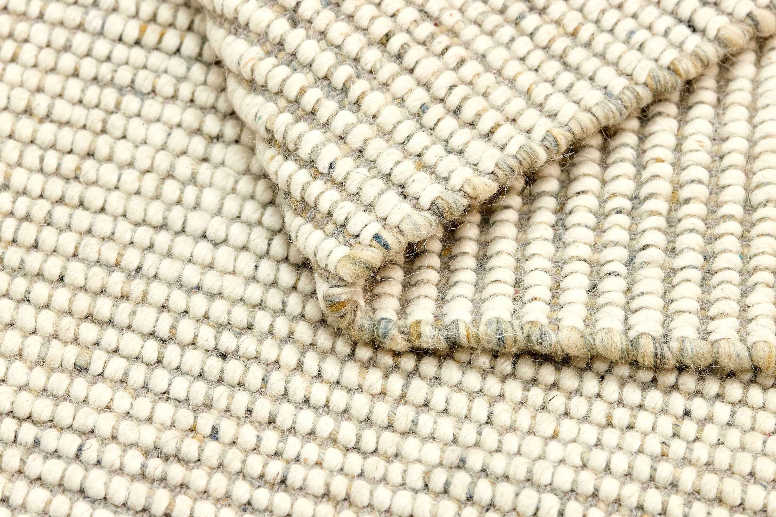 90x60 cm wool multicolour Rug-5971A, Grey White - Rugoutlet