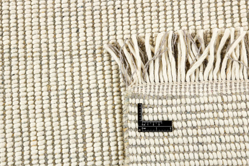 90x60 cm wool multicolour Rug-5971A, Grey White - Rugoutlet