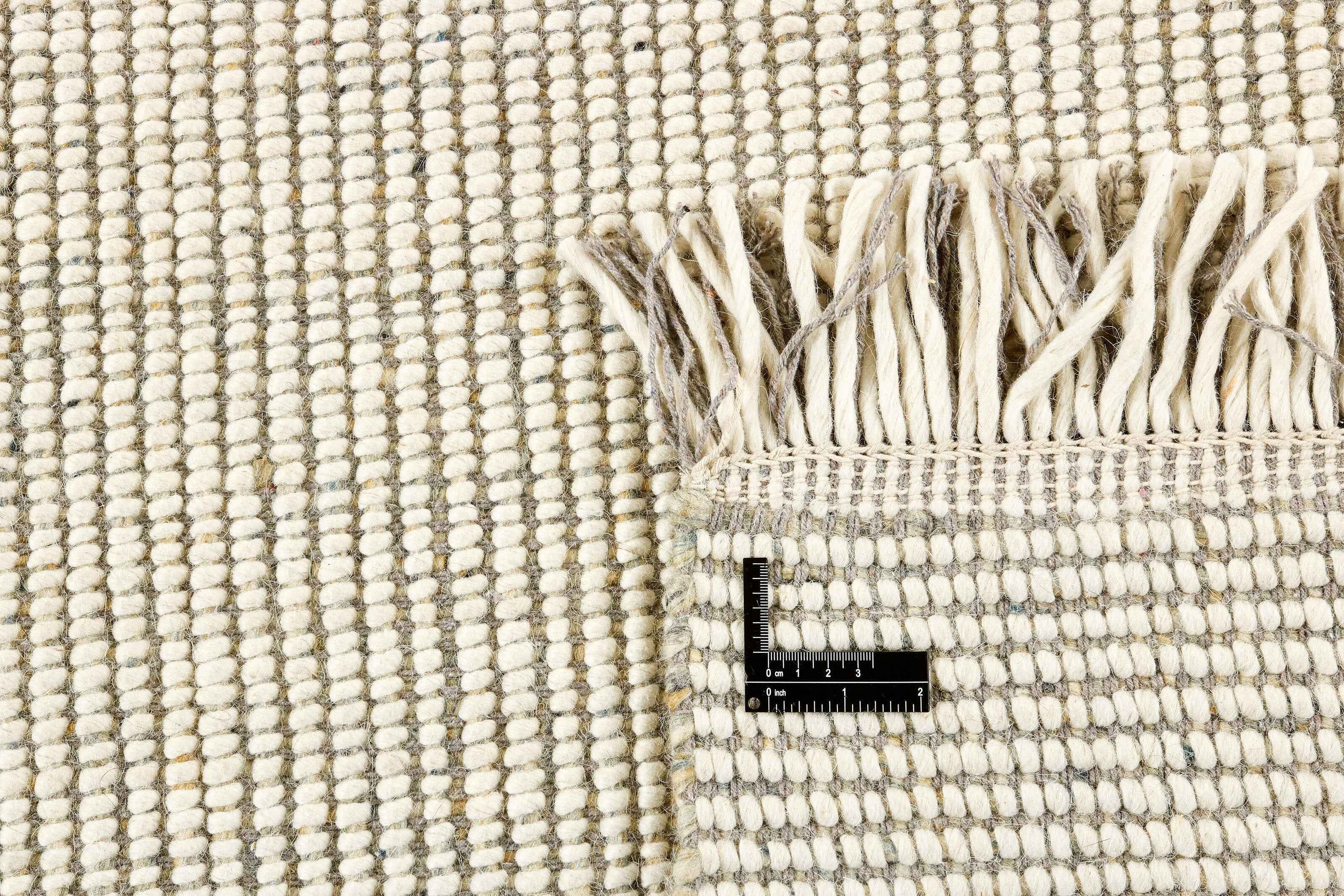 90x60 cm wool multicolour Rug-5971A, Grey White - Rugoutlet