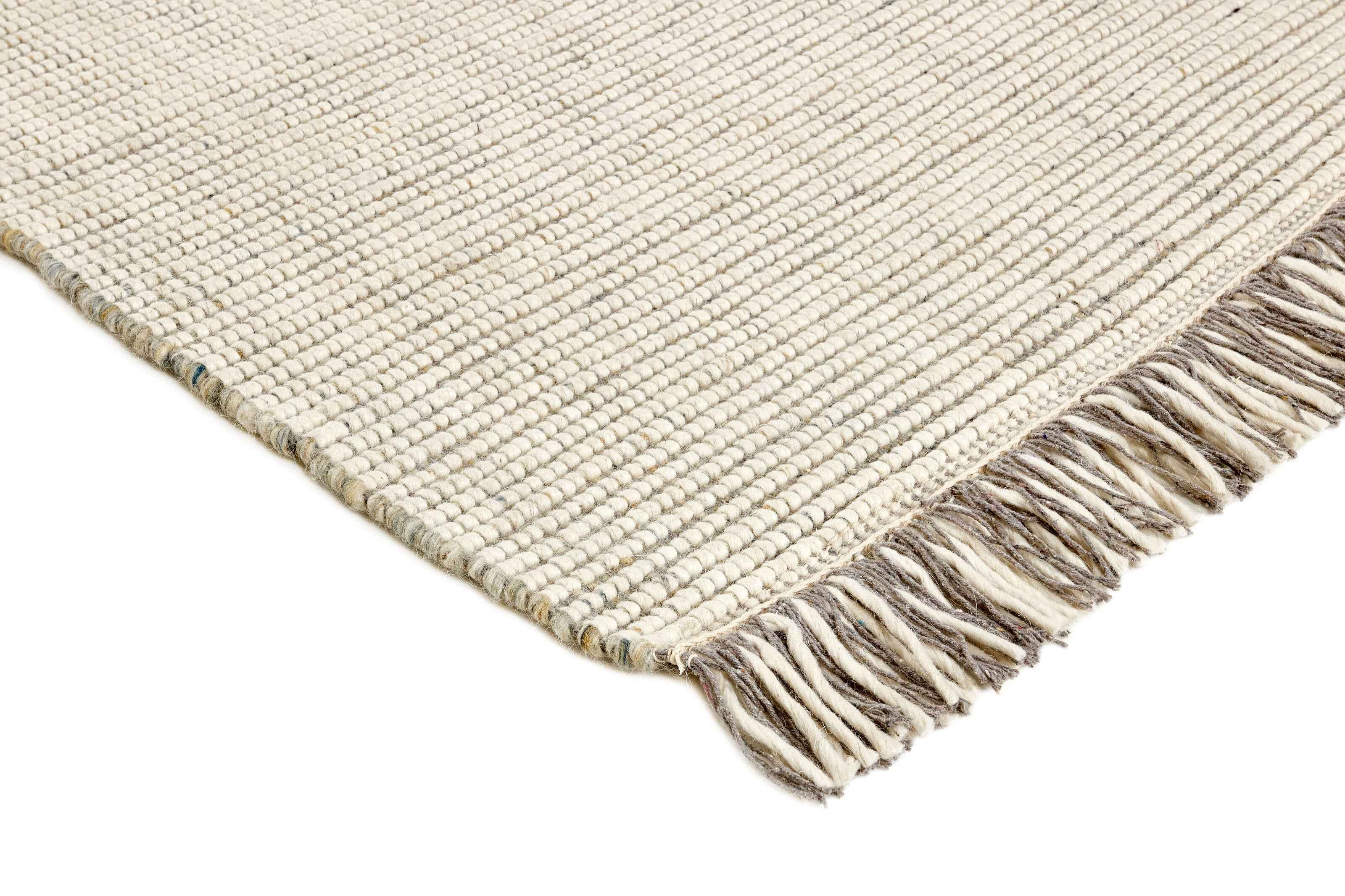 90x60 cm wool multicolour Rug-5971A, Grey White - Rugoutlet
