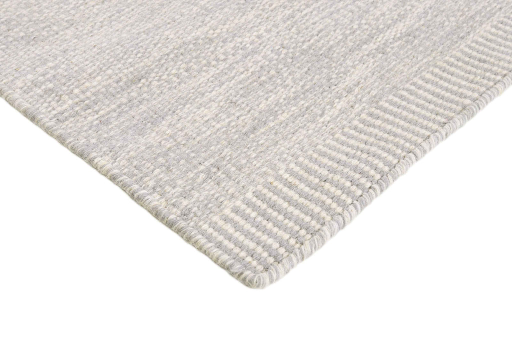 90x60 cm New wool multicolour Rug-J-96-04, Silver - Rugoutlet