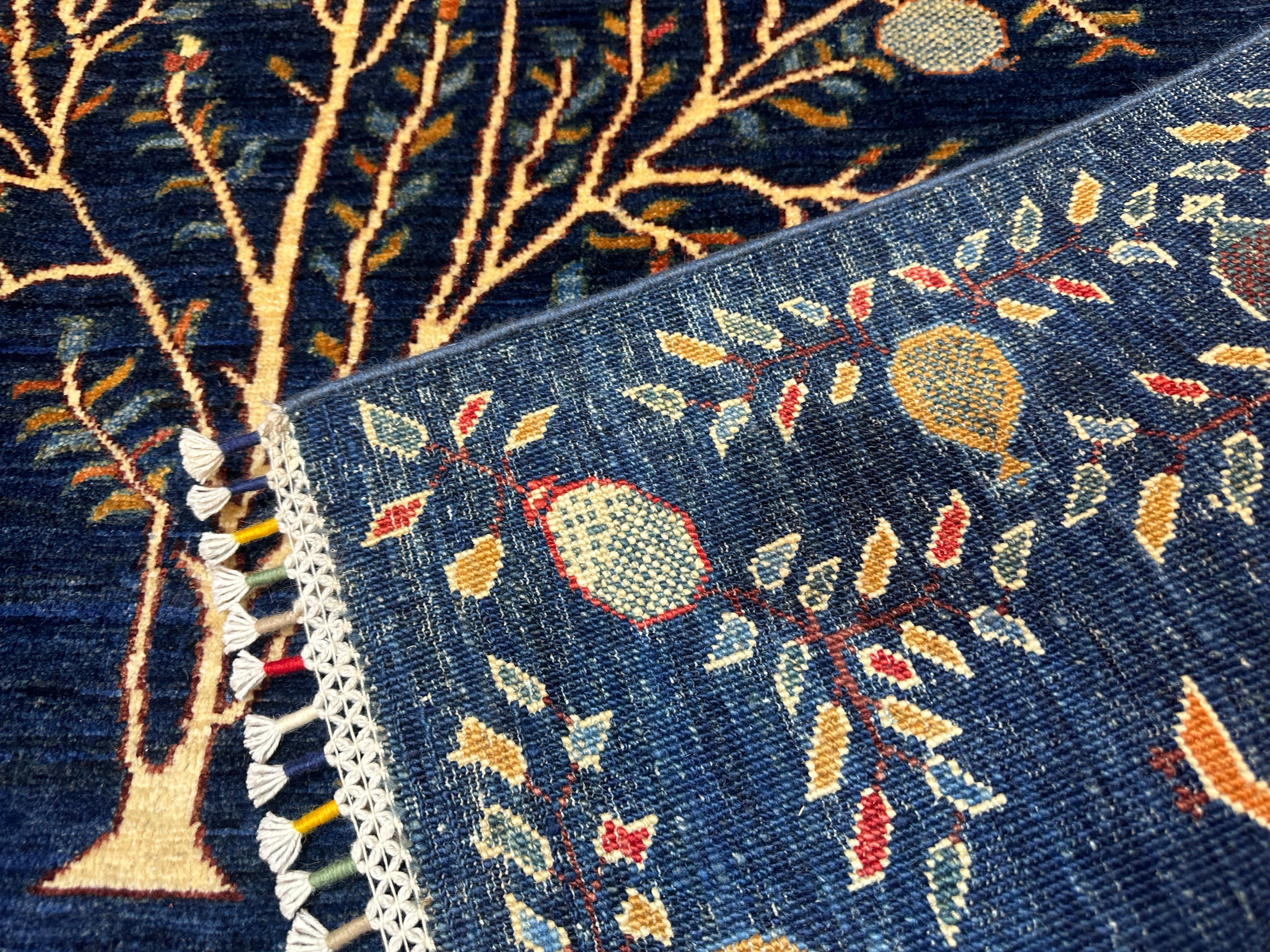 blue kazak rug-corner-rugoutlet