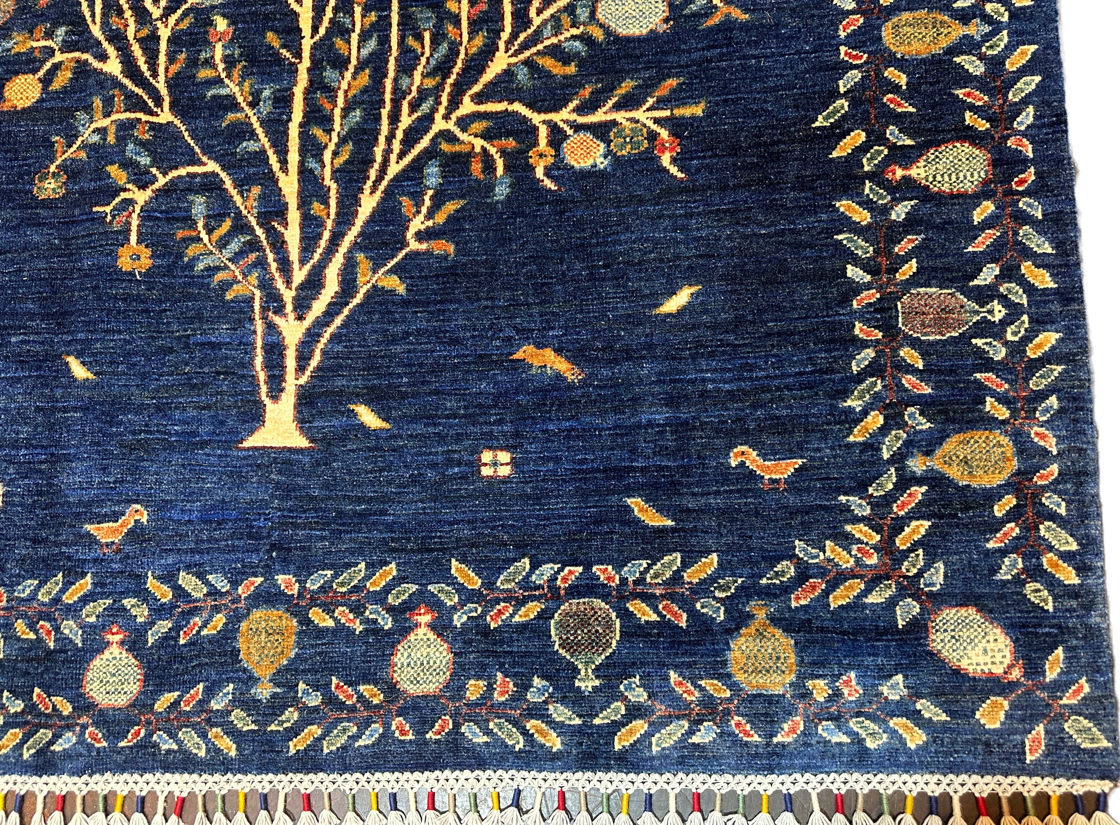 blue kazak rug-sides-rugoutlet