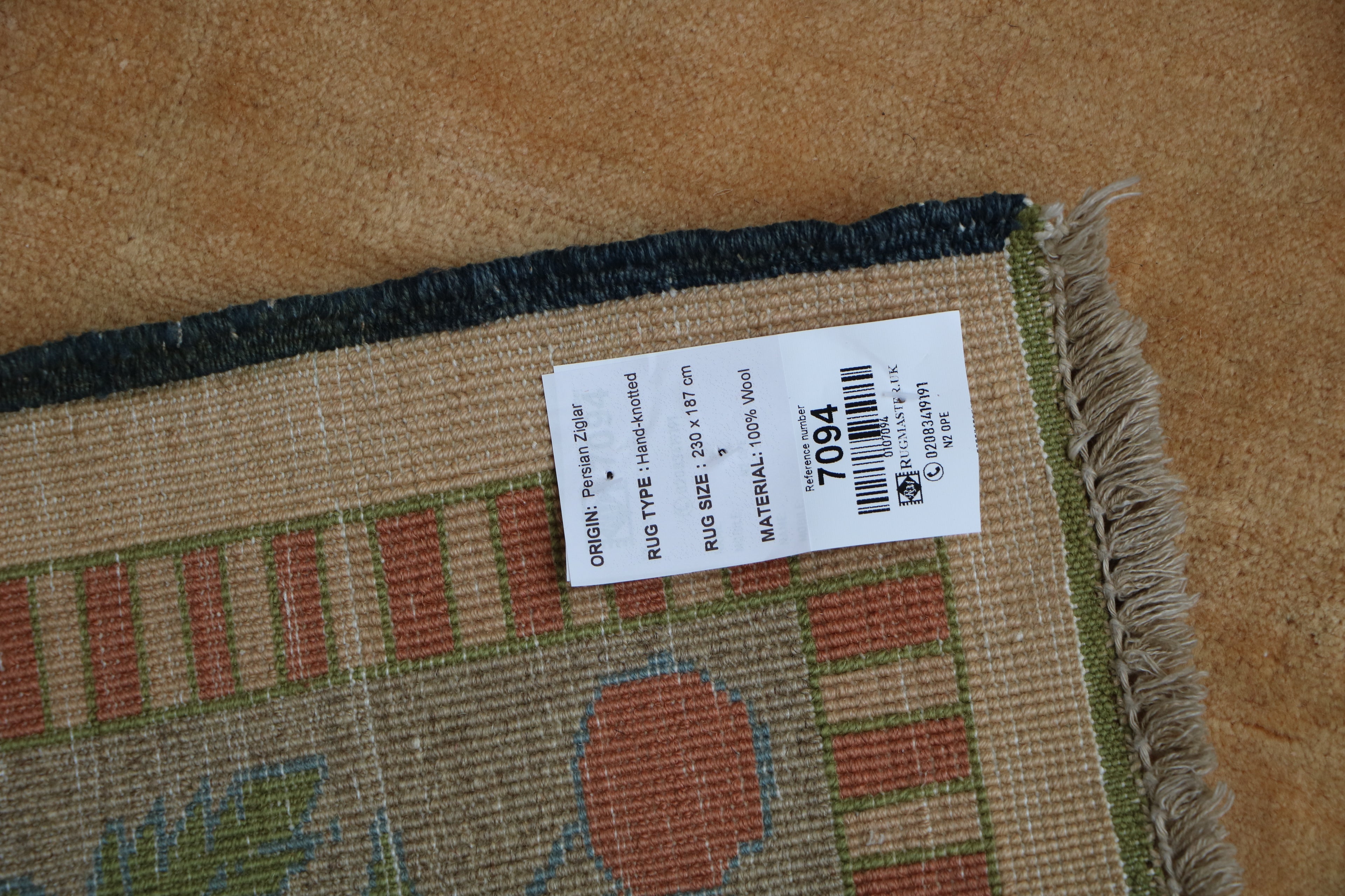 ZENITH Persian Ziegler 230 x 187 cm