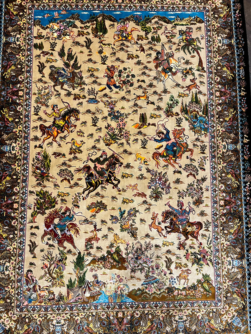 ELIKA Qom Silk 150 x 100 cm