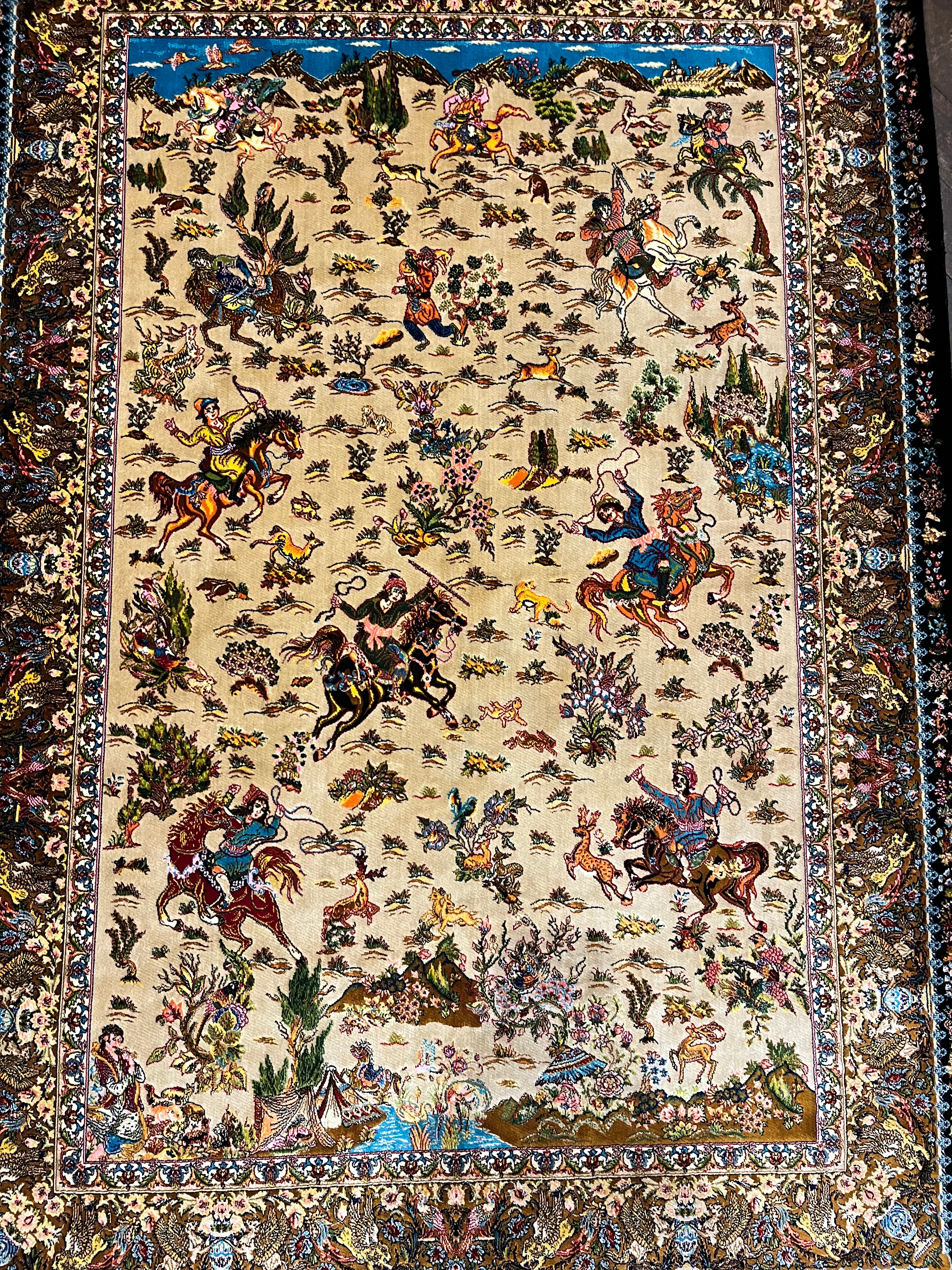 ELIKA Qom Silk 150 x 100 cm
