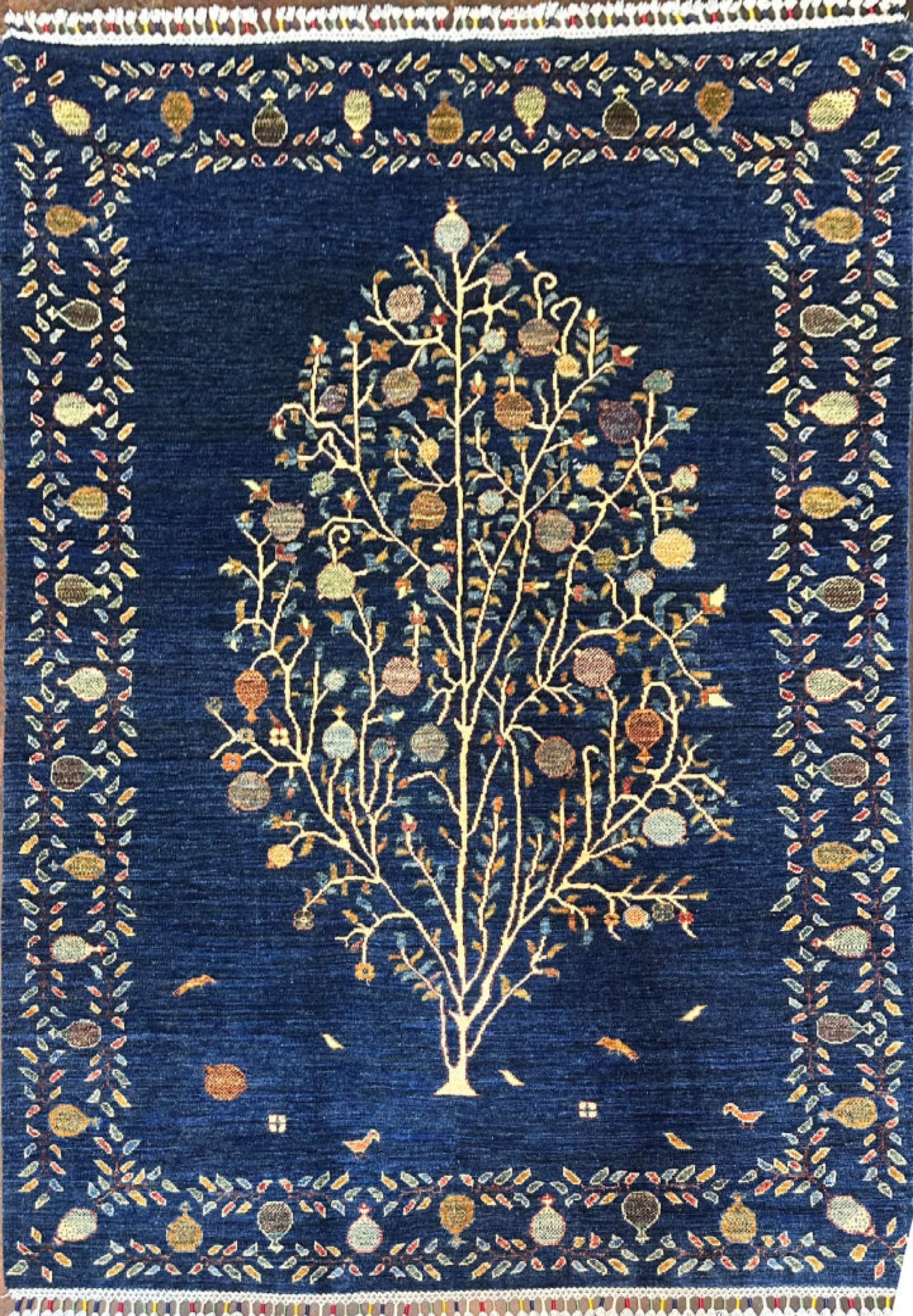 blue kazak rug-front-rugoutlet